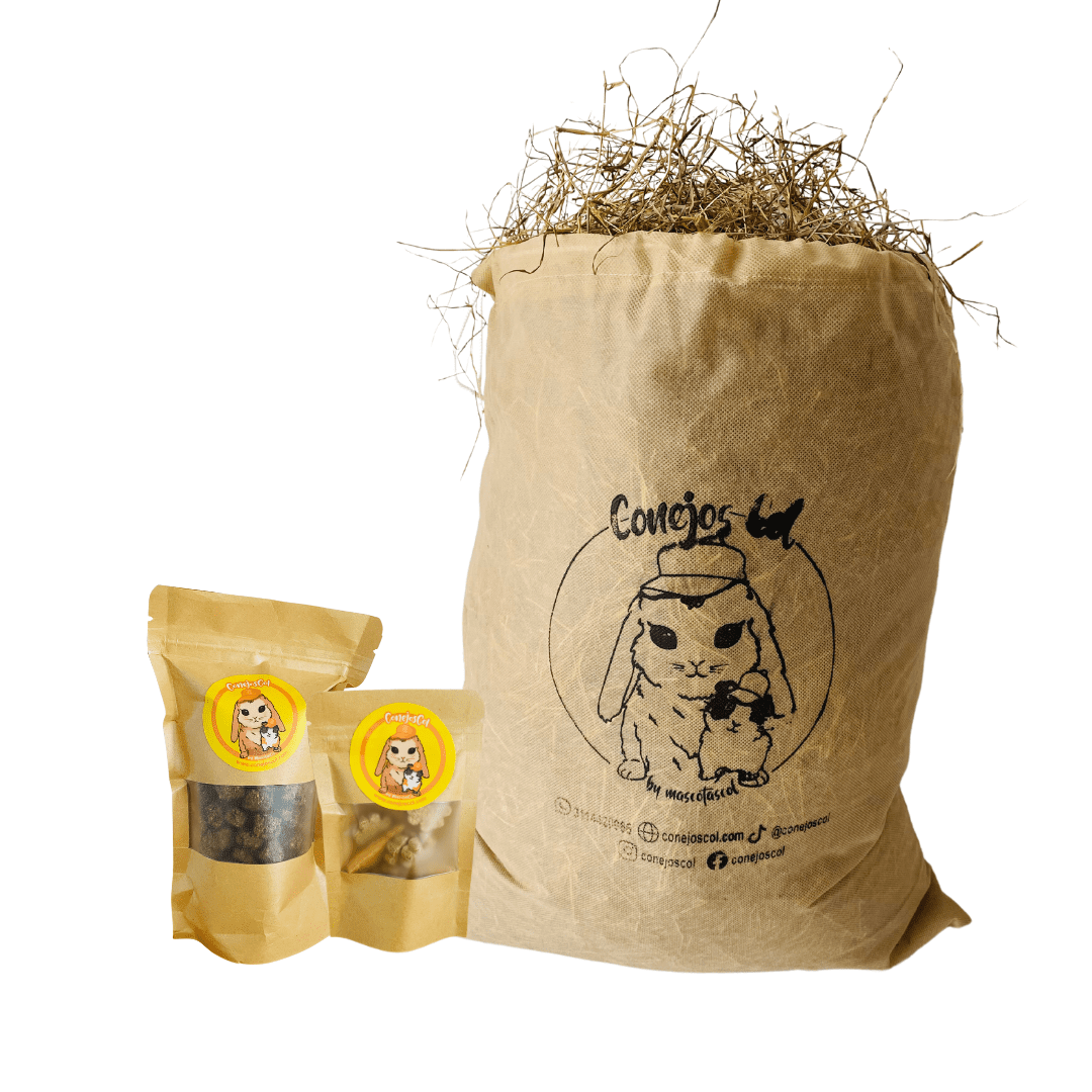 Combo ideal para una dieta balanceada en roedores heno para cobayas Bogotá