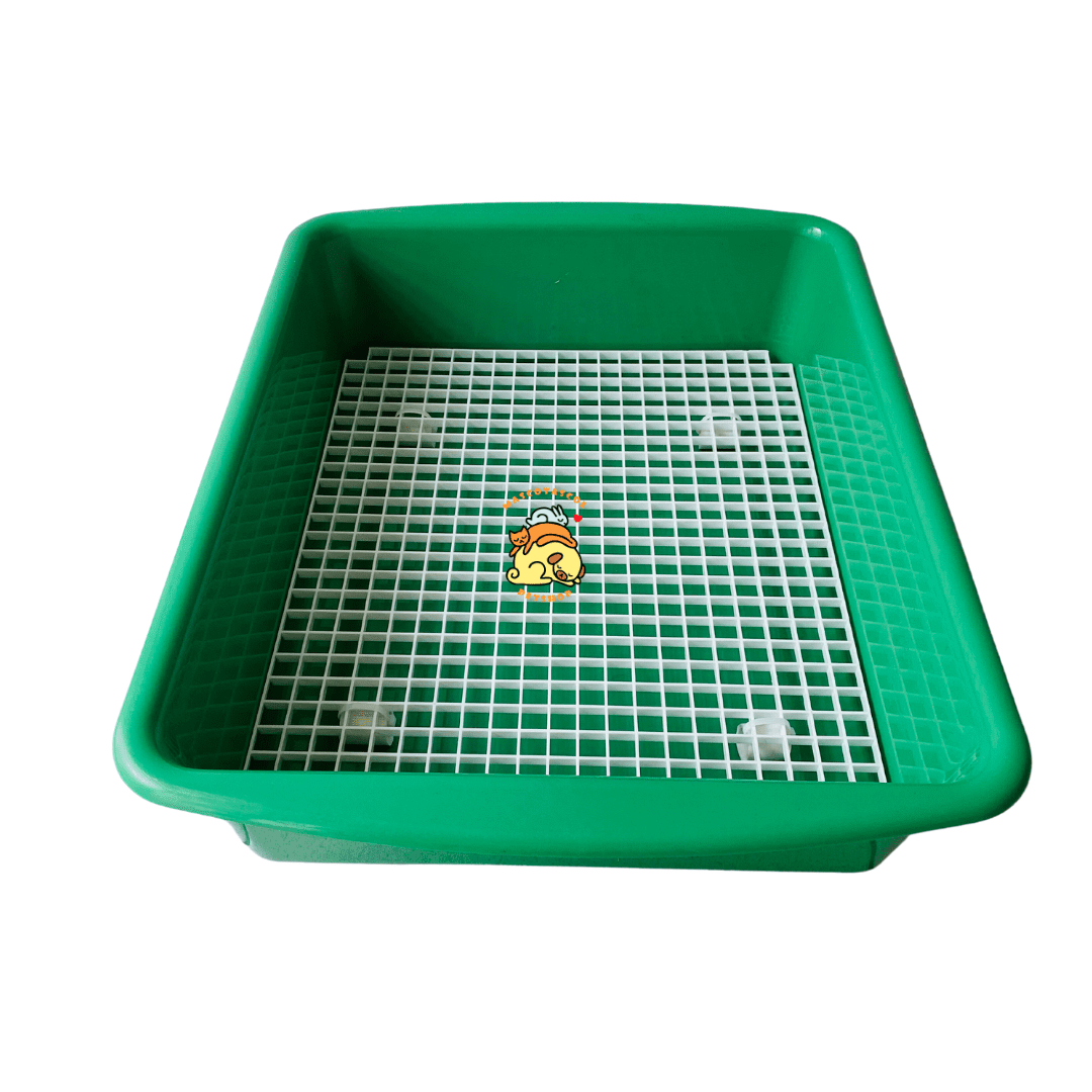 Esquinero grande y práctico para conejos Baño ideal para su comodidad y necesidades.