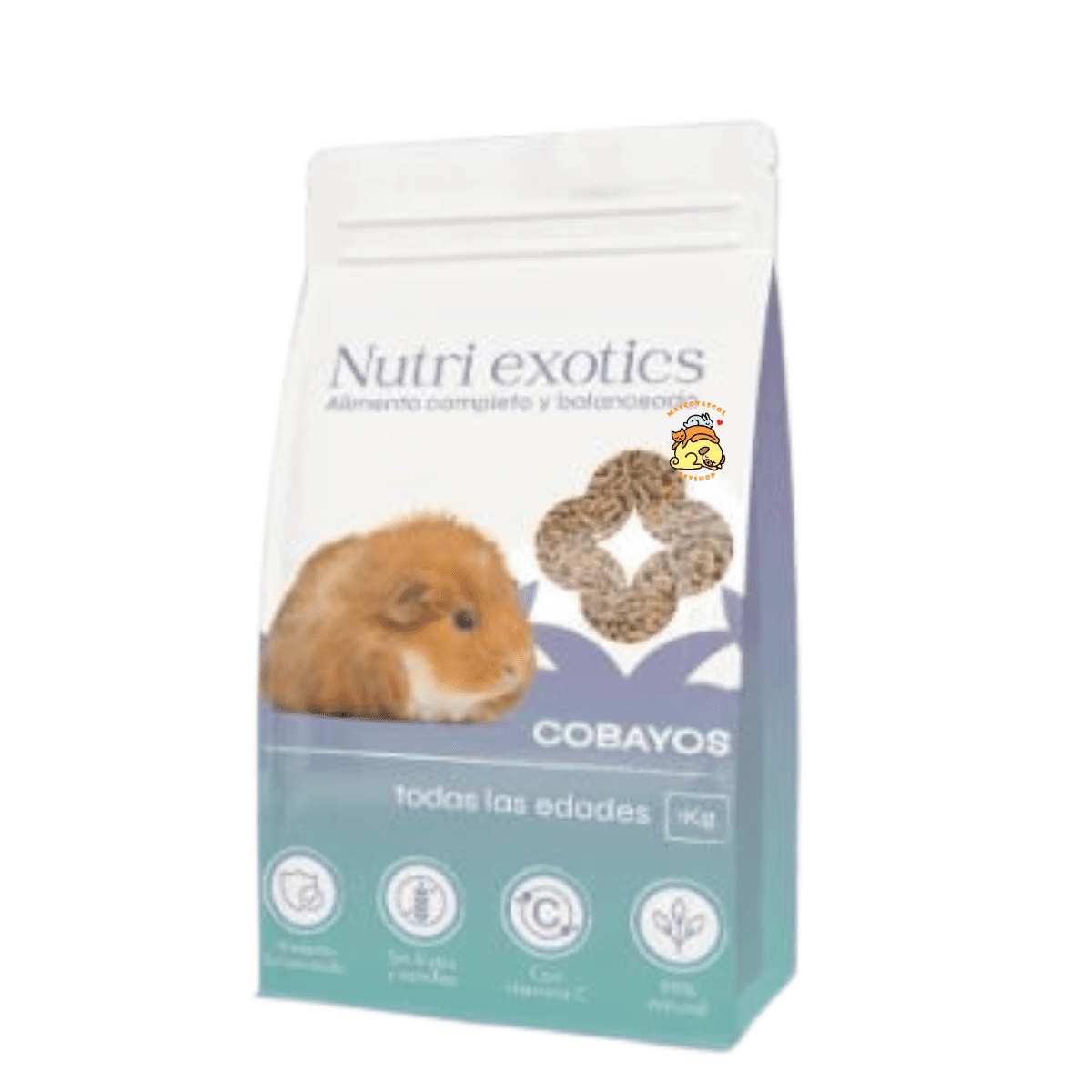 Concentrado nutri exotics para cobayas 2 pienso para cobayas