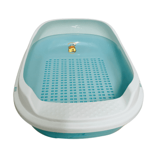 Arenera con Bandeja Ideal para gatos y conejos. Práctica, higiénica y fácil de limpiar. ¡Menos desorden, más comodidad para todos!