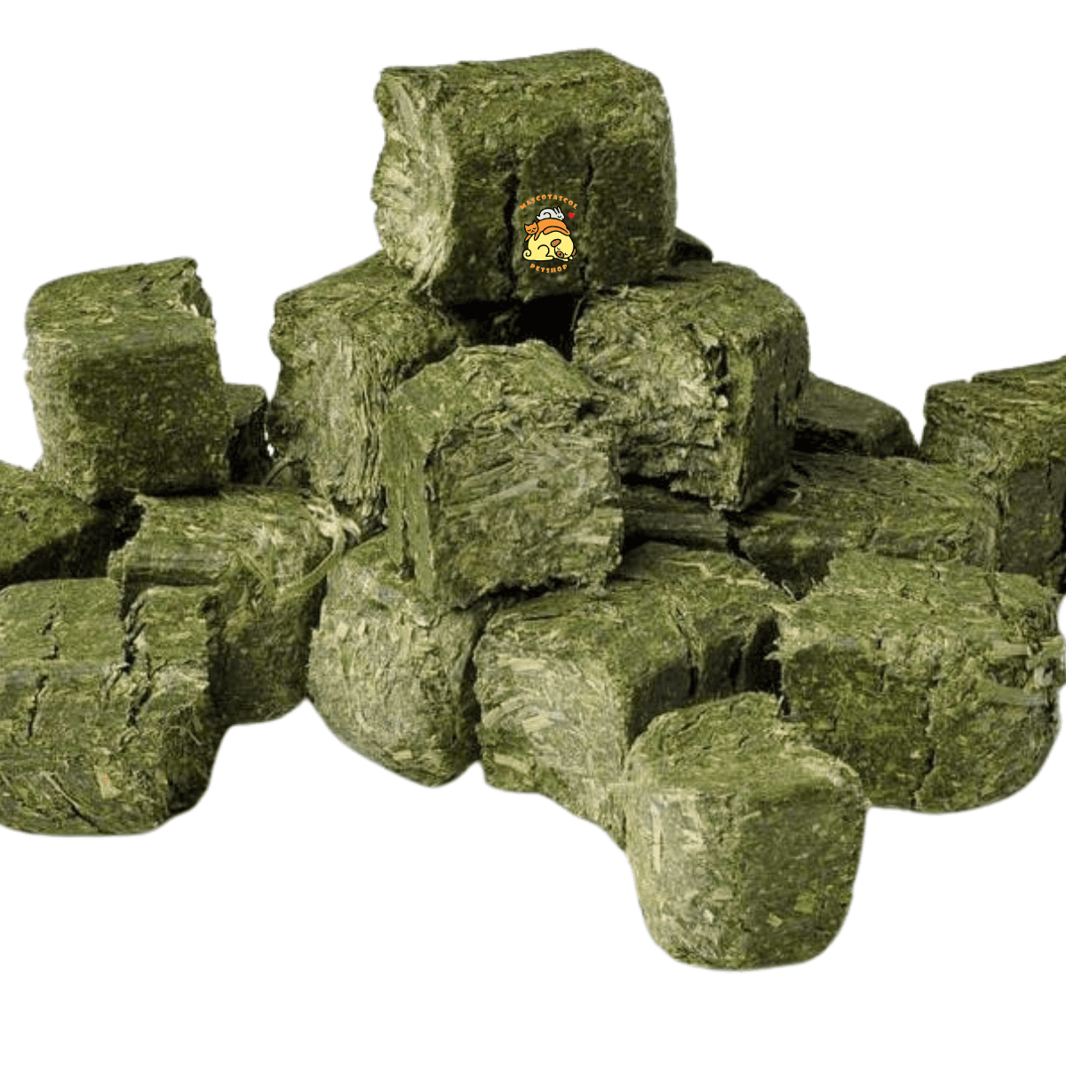 Cubos de alfalfa chilena 500g alfalfa chilena para conejos, cobayas, roedores